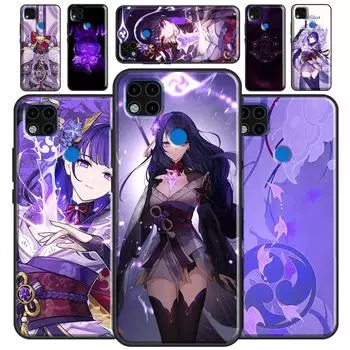 Мягкий чехол Genshin Impact Raiden Shogun для Xiaomi Redmi Note 11 Pro Note 10 Pro Note 9 Pro 10S 9S 8T 9A 9C 9T Redmi 7A