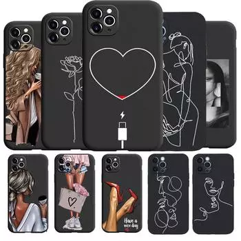 Мягкий чехол Girl Body Lover Rose для IPhone 12 7 8 Plus XS XR, защитный чехол для камеры iPhone 11 Pro Max 13 SE20 6s, чехол для телефона Iphone 6 6s