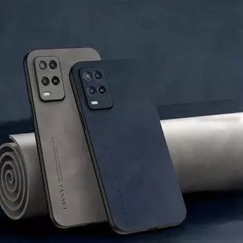 Мягкий чехол из овчины для OPPO A16S A53S A54S A57S A77S Realme C21Y C25Y C30S Vivo Y02S Y15S Y20S Y21S Y33S Y22S, роскошная матовая тонкая задняя крышка Realme 7i Global серый