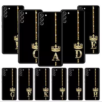 Мягкий чехол из розового золота с 26 буквами ABC для Samsung Galaxy S20 FE S21 S22 S10 S9 Plus S8 Note 20 Ultra 10 Lite Samsung S22 5G