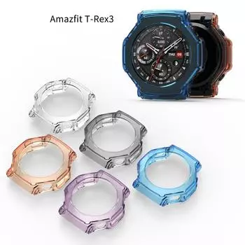 Мягкий чехол из ТПУ для Amazfit T-Rex3, защитный бампер, аксессуары для часов Amazfit Trex 3 Amazfit T-Rex3 прозрачный