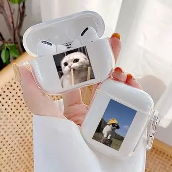 Мягкий чехол из ТПУ для Apple Airpods Pro 2 3 1, чехлы с милым котом, прозрачный чехол для наушников, беспроводной чехол для Airpod, чехол