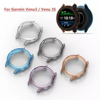Мягкий чехол из ТПУ для часов Garmin Venu3 Venu 3s, защитный бампер, чехол Garmin Approach S70 42 мм 47 мм, аксессуары для часов venu3 оранжевый