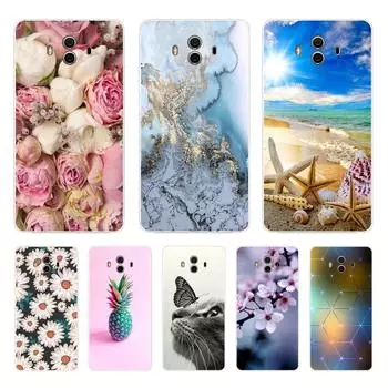 Мягкий чехол из ТПУ для Huawei Mate 10 lite с принтом и рисунком, силиконовые чехлы для телефонов, чехол для Huawei Mate 10 pro, чехол для mate 10 huawei mate 10 lite