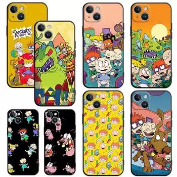Мягкий чехол из ТПУ для iPhone 7 XR 8 11 14 Plus 13 Pro Max 6s SE XS X 12 Mini 13Mini, милая детская Капа с рисунком R-Rugrat, задняя крышка iPhone 14