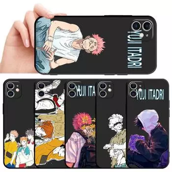 Мягкий чехол из ТПУ для Iphone Se 12 Mini 14 Pro Max 11 8 Plus 7 6s Xs X 13 Pro Xr противоударная задняя крышка Jujutsu Kaisen Yuji Itadori iPhone X(XS)
