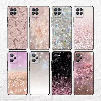 Мягкий чехол из ТПУ для Realme 8 C21 9 Pro 8i 9i GT Neo 3 2 C3 7 6 C21Y C15 C11 C35, силиконовый чехол для телефона, блестящий розовый крутой Realme GT Neo 3