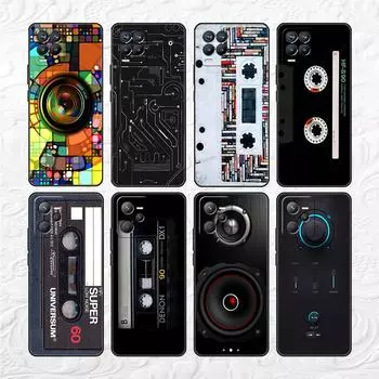 Мягкий чехол из ТПУ для Realme 8 C21 9 Pro 8i 9i GT Neo 3 2 C3 7 6 C21Y C15 C11 C35, винтажный чехол для телефона с кассетной лентой в стиле ретро Realme GT Neo 3
