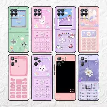 Мягкий чехол из ТПУ для Realme 8 C21 9 Pro 8i 9i GT Neo 3 2 C3 7 6 C21Y C15 C11 C35, чехол для телефона с мультяшным узором на панели мобильного телефона Realme GT Neo 3