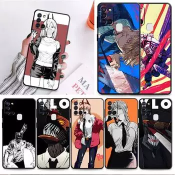 Мягкий чехол из ТПУ для Samsung Galaxy A50 A03s A04s A10s A03 Core A04 A02s A10 A20e A70 A40 A02 A01, чехол с рисунком «Человек из бензопилы» в стиле аниме Samsung A10
