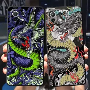 Мягкий чехол из ТПУ для Samsung Galaxy Note 20 Ultra 10 Plus 8 9 S20 S22 S21 S23 5g Note20ultra, чехол с китайским драконом и тигром Samsung Note 20