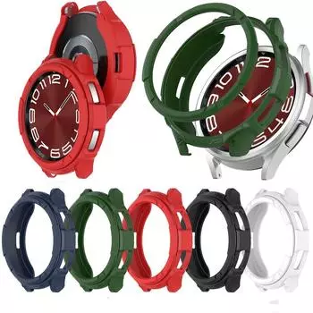 Мягкий чехол из ТПУ для Samsung Galaxy Watch 6 Classic Watch, защитный бампер, чехол-бампер Samsung Watch6 Classic, 43 мм, 47 мм, аксессуары watch6 classic 43MM белый