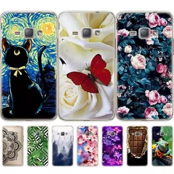 Мягкий чехол из ТПУ для Samsung Galaxy J1 2016 J120 J120F SM-J120F задняя крышка прозрачная 360 полная защитная крышка прозрачный samsung j1 2016