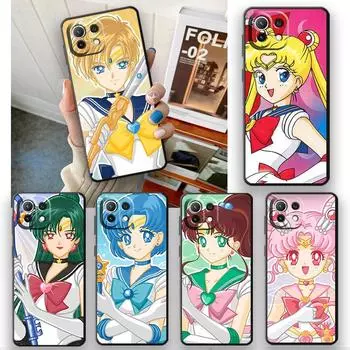 Мягкий чехол из ТПУ для Xiaomi Mi 12 Pro 11T 11i 10S 10 11X 11 Lite 12X 12S 10T 12S, чехол с милыми чехлами Sailors-WarriorGirl Xiaomi Mi 11