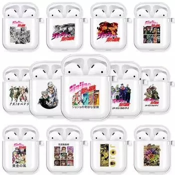Мягкий чехол из ТПУ из ТПУ с рисунком аниме «JoJos Bizarre Adventure» для AirPods 3 2 1 Pro, милые прозрачные чехлы для Airpod Pro, роскошные чехлы для Airpod Airpods 1 2