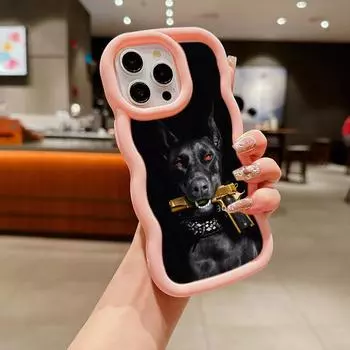 Мягкий чехол из ТПУ Macaron для телефона Xiaomi Poco X3 X5 X6 M6 Redmi 10C 12C 13C Redmi Note 9 10 11 12 13 Pro 10s 11s 12s, чехол Ae52 с изображением собаки Добермана Poco X3 NFC(X3)(X3 Pro)