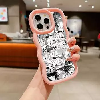 Мягкий чехол из ТПУ Macaron для телефона Xiaomi Poco X3 X5 X6 M6 Redmi 12C 13C Redmi Note 9 10 11 12 13 Pro 10s 11s 12s, чехол Ae53, аниме для девочек, мультфильм, Япония, искусство Poco X3 NFC(X3)(X3 Pro)