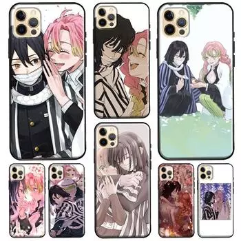 Мягкий чехол из ТПУ Mitsuri Kanroji Obanai Iguro для iPhone 13 12 Mini 11 Pro Max XS 6S 7 8 Plus 5S SE 2020 X XR, чехол для телефона iPhone 5 5S SE