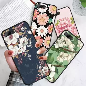 Мягкий чехол из ТПУ с красивыми цветами для iPhone 14 13 12 11 Pro Max Samsung Galaxy S20 FE S23 A52 A52 M21 M32 Xiaomi Redmi задняя крышка iPhone 12 Pro Max