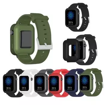 Мягкий чехол из ТПУ, силиконовая защитная рамка для Mi SmartWatch чёрный