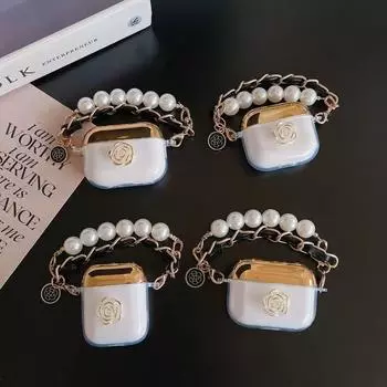 Мягкий чехол Jinshan Camellia для AirPods 1 2 3rd Новые наушники Bluetooth для AirPods Pro Зарядка ox Bag Airpods1/2