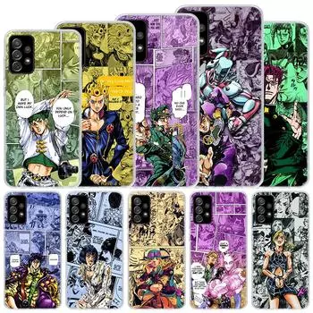 Мягкий чехол JoJo Bizarre Adventur Anime для Samsung Galaxy A52 A53 A32 A22 A12 5G Phone Cover A33 A23 A13 A72 A73 A02S A03S A42 Co Samsung A02S