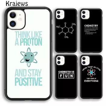 Мягкий чехол Krajews Chemistry для iPhone 14 5S 6S 7 8 plus X XR XS 11 12 13 pro max Samsung Galaxy S21 S22 ultra iPhone 6plus