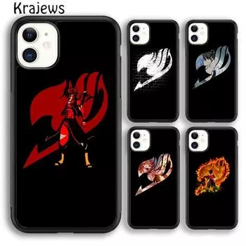 Мягкий чехол Krajews Fairy Tail аниме «Брызги краски» для iPhone 14 5 6s 7 8 plus XR XS 11 12 13 pro max Samsung S21 S22ultra iPhone 6plus