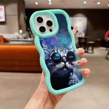 Мягкий чехол Macaron из ТПУ для iPhone 11, 12, 13, 14, 15 Pro Max SE X Xs Max XR 6s 7 8 Tecno Camon 19 20 Pro Realme C35 Ae70 Cat Joyride на скутере art for iPhone 6(6s)(7)(8)