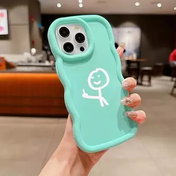 Мягкий чехол Macaron из ТПУ для iPhone 11 12 13 14 15 Pro Max SE X Xs XR 6 6s 7 8 Plus Tecno Camon 19 Realme C35 Cover Ae56 art Мультфильм Средний палец for iPhone 6(6s)(7)(8)