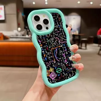 Мягкий чехол Macaron из ТПУ для телефона iPhone 11 12 13 14 15 Pro Max SE X Xs Max XR 6 7 8 Tecno Camon 19 20 Pro Realme C35 Ae71 Creative Brain Mathematics for iPhone 6(6s)(7)(8)