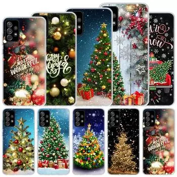 Мягкий чехол Merry Christmas Tree Snow для Samsung Galaxy A51 A71 A50 A70 A21S Чехол для телефона A30 A20E A10 A31 A41 A6 A7 A8 A9 Shell C Samsung A71