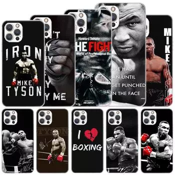 Мягкий чехол Mike Tyson Boxer Man для iPhone 11 12 13 Mini 14 Pro Max Apple, чехол для телефона X XS XR SE 7 Plus 8 + 6 6S 5S Funda Coque iPhone 11