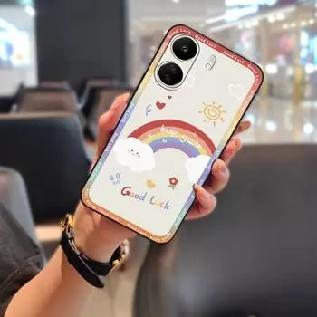 Мягкий чехол-накладка с полным покрытием для телефона Redmi 13C 4G/Xiaomi Poco C65, симпатичная задняя крышка, защитная мультяшная, противоударная, противоударная Redmi 13C 4G/Xiaomi Poco