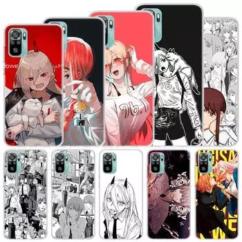 Мягкий чехол Power Makima Chainsaw Man для Xiaomi Redmi Note 11S 10S 11 10, чехол для телефона 11T 11E Pro 9 9S 8 8T 9T 7 6 5 4X Shell Coqu Redmi Note 11S 4G