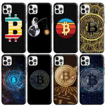 Мягкий чехол с биткойнами BTC для iPhone 13 11 Pro Max 12 mini X XR XS MAX 6 6S 7 8 Plus SE 2020 5S, чехол для телефона iphone 5 5S SE