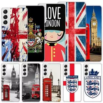 Мягкий чехол с флагом Лондона, Великобритании и Англии для Samsung Galaxy S22 S21 Ultra S20 FE S10 Plus, чехол для телефона S9 S8 + S10E S7 Edge S Samsung S21