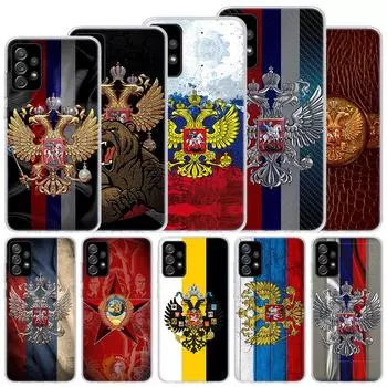 Мягкий чехол с гербом России и российского флага для Samsung Galaxy A51 A71 A50 A70 A21S, чехол для телефона A30 A20E A10 A31 A41 A6 A7 A8 A9 Samsung A71