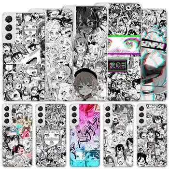 Мягкий чехол с изображением аниме девушки Японии Манга с лицом для Samsung Galaxy M12 M21 M30S M31 M32 M51 M52, чехол для телефона Note 8 9 10 + 20 Ultra J4 J6 P Samsung M11