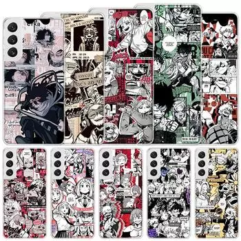 Мягкий чехол с изображением аниме «Мой герой Академии» для Samsung Galaxy S22 S21 Ultra S20 FE S10 Plus, чехол для телефона S9 S8 + S10E S7 Edge S6 Funda Coqu Samsung S21