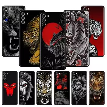 Мягкий чехол с изображением льва и волка для Samsung Galaxy S22 S20 FE S21 S10 S9 Plus S8 Note 20 Ultra 10 Lite, чехол для телефона Samsung S22 5G