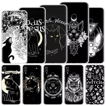 Мягкий чехол с изображением ведьмы и кошки для Huawei P Smart Z Y5 Y6 Y7 Y9S 2019, чехол для телефона Honor 10 Lite 9 9X 8X 8A Pro 8S 20i Coq P Smart 2018