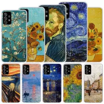 Мягкий чехол с картиной маслом Ван Гога для Samsung Galaxy A51 A71 A50 A70 A21S, чехол для телефона A30 A20E A10 A31 A41 A6 A7 A8 A9 Shell C Samsung A71