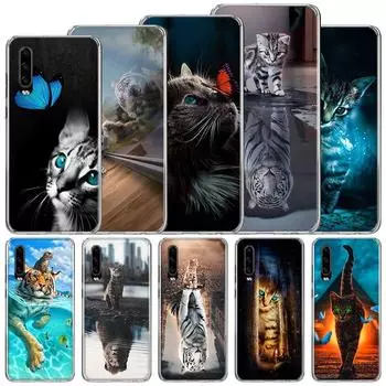 Мягкий чехол с крутым животным, большим котом, тигром для Huawei P30 Lite P40 P20 P10 P50 Pro, чехол для телефона Коврики 20 30 40 10 P30Lite, чехол Funda Coq Huawei P30