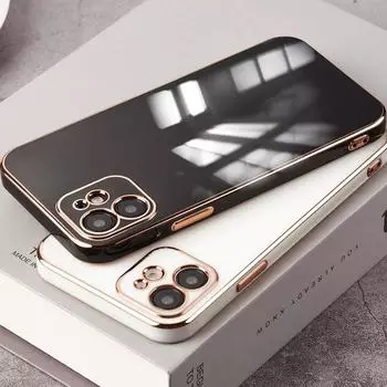 Мягкий чехол с квадратным краем и покрытием для телефона, роскошный чехол из ТПУ для телефона Xiaomi Redmi Redmi 10 ярко-зеленый