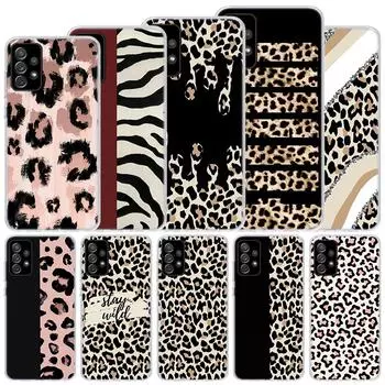 Мягкий чехол с леопардовым принтом для Samsung Galaxy A51 A71 A50 A70 A21S, чехол для телефона A30 A20E A10 A31 A41 A6 A7 A8 A9, чехол Samsung A71