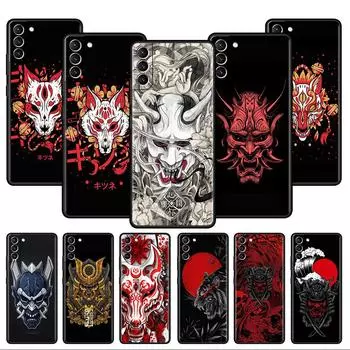 Мягкий чехол с маской самурая они для Samsung Galaxy S22 S20 FE S21 S10 S9 Plus S8 Note 20 Ultra 10 Lite, чехол для телефона Samsung S22 5G