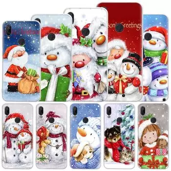 Мягкий чехол с милым рождественским рисунком и снегом для Xiaomi Mi 11 Lite 11i 12X 11T 10T 9T Pro Phone Cover 12 10 9 8 5X 6X Ultra Housi Xiaomi Mi 11 Lite