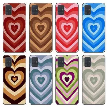 Мягкий чехол с сердечком и кругом для Samsung Galaxy A52 A52s A72 A32 A22 4g A33 A53 5g A12 A50 A70 A51 A71 A72 A03core A30 A20s A21s For Samsung A22 5G