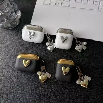 Мягкий чехол с трехмерной любовью для AirPods 1 2 3rd New Bluetooth-наушники для AirPods Pro Зарядная коробка Сумка Airpods1/2